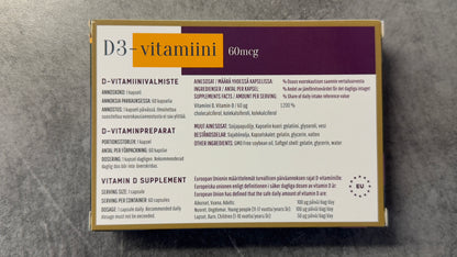 D3 - Vitamiini